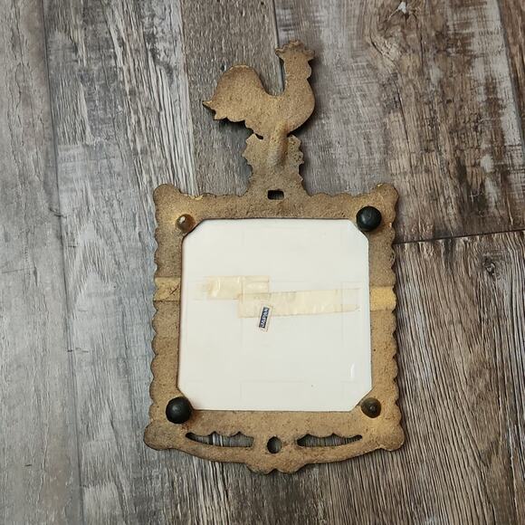 Vintage Wall Decor Spoon Holder/Tray Made In Japan Rooster Kitchen Scenery - Picture 7 of 8